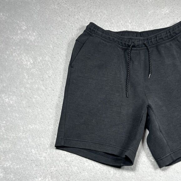 Nike Sportswear Tech Fleece Sweat Shorts Mens Medium Black Pockets Drawstring - Picture 2 of 13